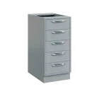 QS - 4Z52 spodní skříňka, 5-zásuvková, 900x400x600, šedá